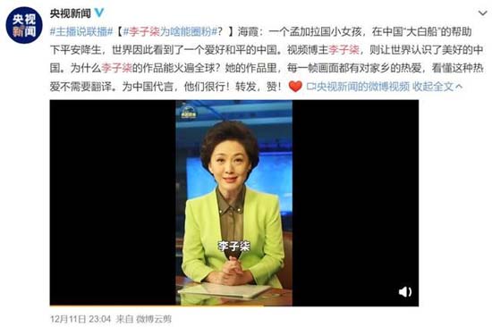 李子柒央視采訪 李子柒央視采訪