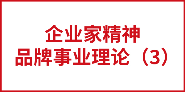 歐賽斯“企業(yè)家精神-品牌事業(yè)理論”（3）